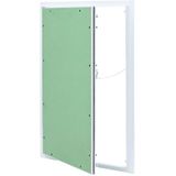 Zugangspanel Grün, Silber Aluminium, Gips 750 x 550 x 12.5 mm vidaXL