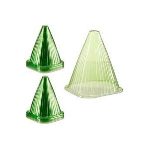 48 x Pflanzenhut im Set, Pflanzhilfe, Pflanzenschutz vor Frost, Schnecken & Vögeln, pvc, h: 22 cm, Pflanzglocke, grün