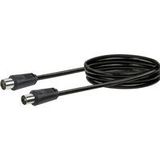 Schwaiger Gmbh - Schwaiger Antennen Anschlusskabel KVK215 053 (75dB) schwarz, 1,5m, 1x iec Stecker / 1x iec Buchse Antennen & Koaxkabel
