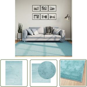 VidaXL Teppich oviedo Kurzflor Grün 200x200 cm