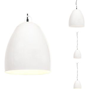 Vidaxl - Hängelampe Industriestil 25 w Weiß Rund 42 cm E27 - Hängelampe - Industrielampen - Wohnraumbeleuchtung - Küchenlampe - Esstischlampe