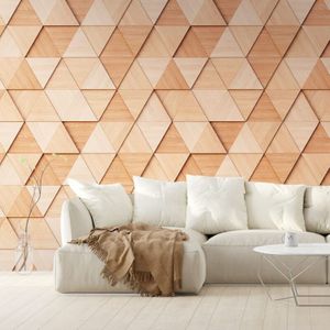 Fototapete Profhome 382881 heißgeprägte Vliestapete glatt 3D matt beige hell-braun perl-weiß 3,71 m x 2,8 m
