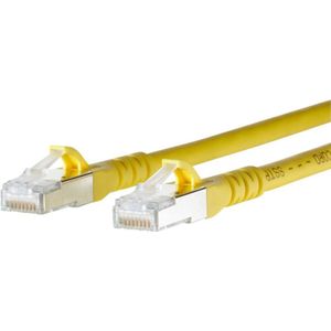 Metz Connect - 1308452077-E RJ45 Netzwerkkabel, Patchkabel cat 6a s/ftp 2.00 m Gelb mit Rastnasenschut