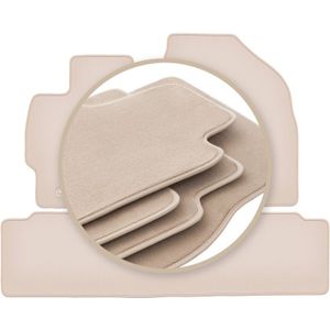 Beige PREMIUM-Matten für: Toyota Auris I Fließheck 2006-2013