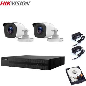 Videoüberwachung kit 2 kameras 2 mpx dvr 4 kanäle hd 1 tb - Hikvision