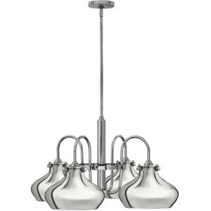 Elstead - Pendant Light Multi Arm Dome Shades 4x E27 Chrome Pendelleuchte Multi Arm Dome Shades 4x E27 Chrom