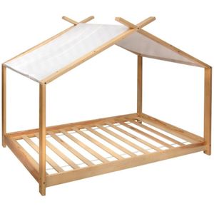 Kinderzeltbett Ilan - Holz 90x190 cm - Atmosphera créateur d'intérieur