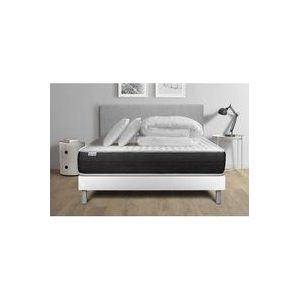 Vitalit - Komplettpaket Bett - Matratze 180x200 cm + Boxspringbett mit Lattenrost (im Set) + 2 Kopfkissen + Bettdecke - Vitalspring
