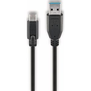 Goobay - usb 3.0 Typ c/a Anschlusskabel, 45247, 0,15 m, schwarz