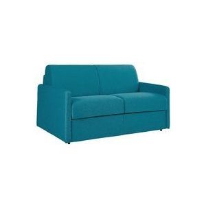 Vente-unique - Schlafsofa 2-Sitzer - Liegefläche: 120 cm - Matratzenhöhe: 22 cm - Stoff - Türkis - calife