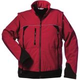 Omega Softshell-Jacke mit abnehmbaren Ärmeln Elysee Rot/Schwarz, Gr.L