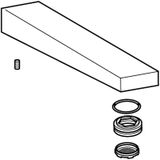 Hansa - Auslauf 59914021 Rosette eckig Ausladung 197mm Chrom