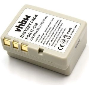 Akku kompatibel mit Casio IT-800, IT-800RGC-65D, IT-300, IT-600, IT300, IT600 Barcodescanner pos (3700mAh, 3,7V, Li-Ion) - Vhbw
