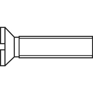 889720 Senkschrauben M3 10 mm Schlitz din 963 Stahl verzinkt 1 St. - Toolcraft
