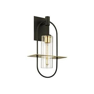 Hudson Valley Lighting - Smyth 1 Light Wall Dunkelbronze und gebürstetes Messing, Glas, IP44