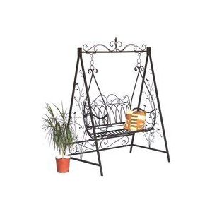 Hollywoodschaukel Metall 2 Sitzer Antik Vintage 1868 Schmiedeeisen Gartenschaukel Garten - Dandibo