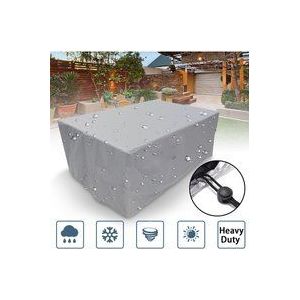 Rechteckige Schutzhülle für Gartenmöbel, Polyester, wasserdicht, staubdicht, UV-beständig, für Gartenstuhl oder Tisch (Maße: 225 x 116 x 82 cm)