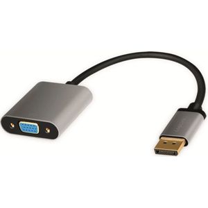 DisplayPort-Adapter CDA0109, DisplayPort/VGA, Alu, 1080p, 0,15m - Logilink