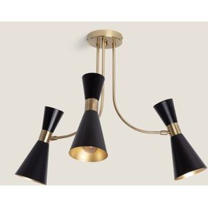 Ledkia - Deckenleuchte Aluminium 3 Strahler Jigger Schwarz
