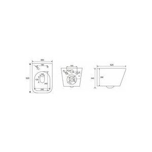 Bäder Boutique - bb edgy Wand wc spülrandlos mit SoftClose TakeOff WC-Sitz, weiß