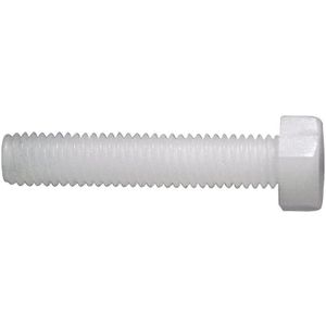 830245 Sechskantschraube M4 25 mm Außensechskant din 933 Kunststoff, Polyamid 10 St. - Toolcraft