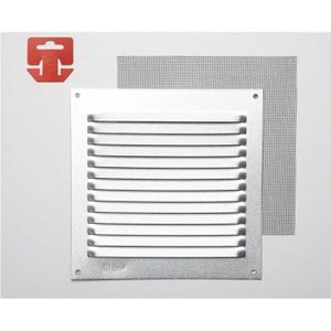 Gitter mit Moskitonetz Aluminium 0,6 Natur 150x150mm (g)