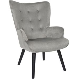 The Home Deco Factory - Giulia Grey Lounge Sessel - Home Deco Factory