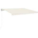 Markise Automatisch Einziehbar 450x350 cm Creme vidaXL