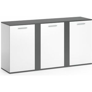 Kommode Novelli, Anthrazit, 155 x 80 cm mit Türen Vicco