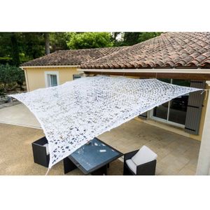Weißes Lochschattentuch 3 x 4m
