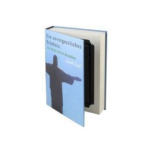 HMF 80905 Buchtresor Papierseiten Brasilien, Buchsafe, Geldversteck, 23 x 15 x 4 cm
