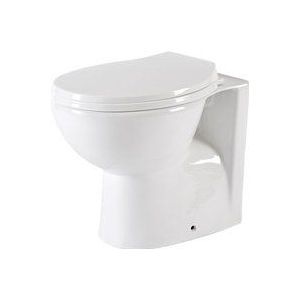 Milano - Hudson Reed Select - Ovale Stand Toilette inkl. Sitz mit Absenkautomatik exkl. Spülkasten