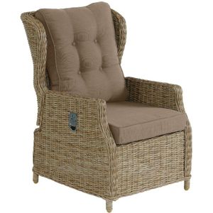 Lounge-Sessel Leona Rattanoptik Loungesessel Gartensessel 3 Farben zur Wahl Rattanoptik natur - Inko