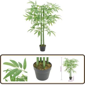 Vidaxl - Bambusbaum Künstlich 384 Blätter 120 cm Grün - Bambus Baum - Kunstrasen - Pflanzen Indoor - Pflanzen Deko - Grüne Pflanze