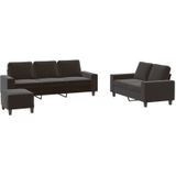 Vidaxl - 3-tlg. Sofagarnitur Schwarz Stoff