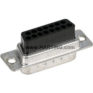 09670254701 d-sub Buchsenleiste 180 ° Polzahl: 25 Crimpen 1 St. - Harting