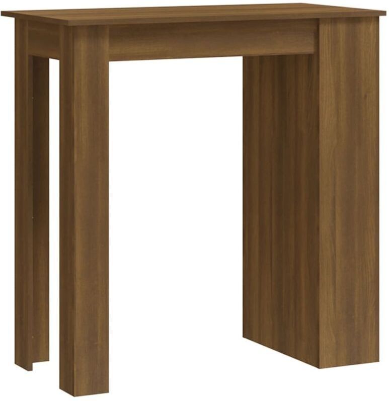 Vidaxl - Bartisch mit Regal Braun Eiche 102x50x103,5 cm Holzwerkstoff