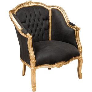 Biscottini - Eingangssessel 80x94x82 Gepolsterter Wohnzimmersessel Stühle mit Armlehnen Schlafzimmersessel aus Samt im französischen Stil