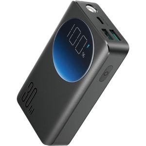 2in1 Powerbank 10000mAh 30W LED USB Taschenlampe USB-C schwarz