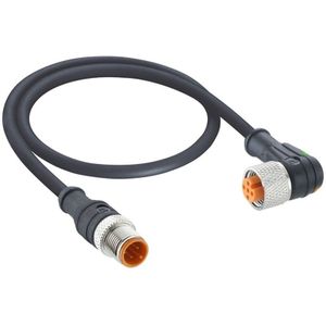 Lutronic - 1162 Sensor-/Aktor-Anschlussleitung M12 Stecker, gerade, Buchse, gewinkelt 5.00 m Polzahl s
