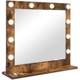 Kosmetikspiegel Geräucherte Eiche Holzwerkstoff 60 x 55 x 18 cm Vidaxl
