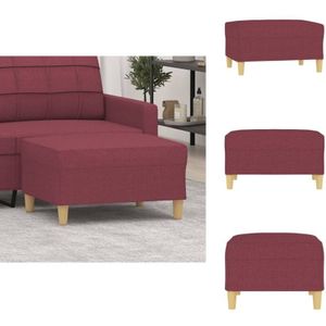 Fußhocker Weinrot 70x55x41 cm Stoff - Sitzsack - Hocker - Fußhocker - Beistelltisch - Dekoration