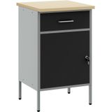 Vidaxl - Werkzeugschrank Schwarz 50x55x84 cm Stahl