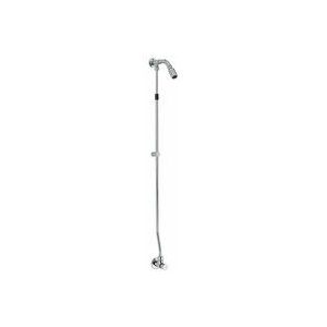 Modern Wandmontierte, zeitgesteuerte externe Duscharmatur mit Kopfbrause Idral KSA20/31 Verchromt - Messing