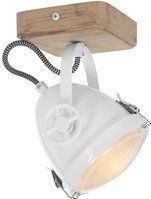 Mexlite - spot - Michelle - weiß - holz metall - aufbauleuchte -