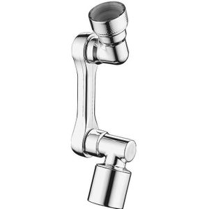 ABS-Roboterarm, universelles Wasserhahn-Verlängerungsrohr, multifunktional, um 1080 Grad drehbar, Toilettenkopf, spritzwassergeschützt