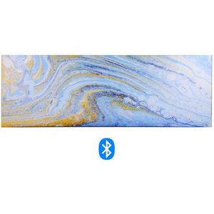 Modernes blaues Bluetooth-Druckbild 150 x 50 x 4 cm