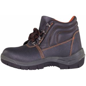 Scarpe da lavoro alte brixo antinfortunistica cuoio nero S1P pangea scarpa N.46