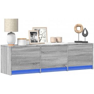 Torana - TV-Schrank led Grau Sonoma 140x34x40 cm Holzwerkstoff