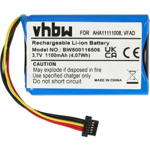 Vhbw - Akku Ersatz für TomTom P11P20-01-S02, 6027A0093901, 4EG0.001.08, 4EG0.001.17 für gps Navigation Navi (1100 mAh, 3,7 v, Li-Ion)